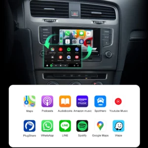Trådløs Carplay Android Auto Interface Box Modul til Volkswagen VW Golf Passat Lingdu Tiguan Teramont 2014-2018 Navigation MMI MIB System